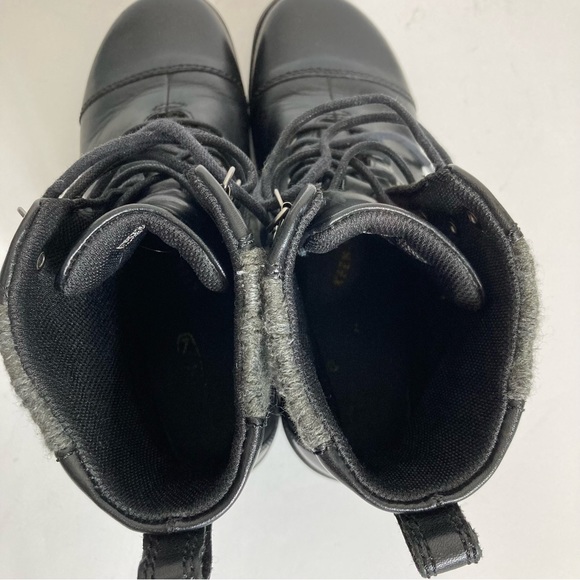 KEEN Bern Baby Bern Lace Up Leather Boots 8.5 Black Gray Comfort Prairie Western - Picture 8 of 15